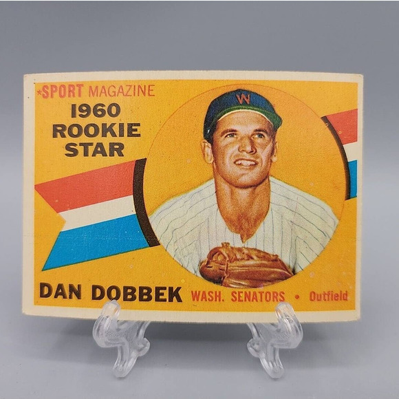 Dan Dobbek 1960 Topps #123 Rookie Star Washington Senators Baseball Card - Picture 1 of 6